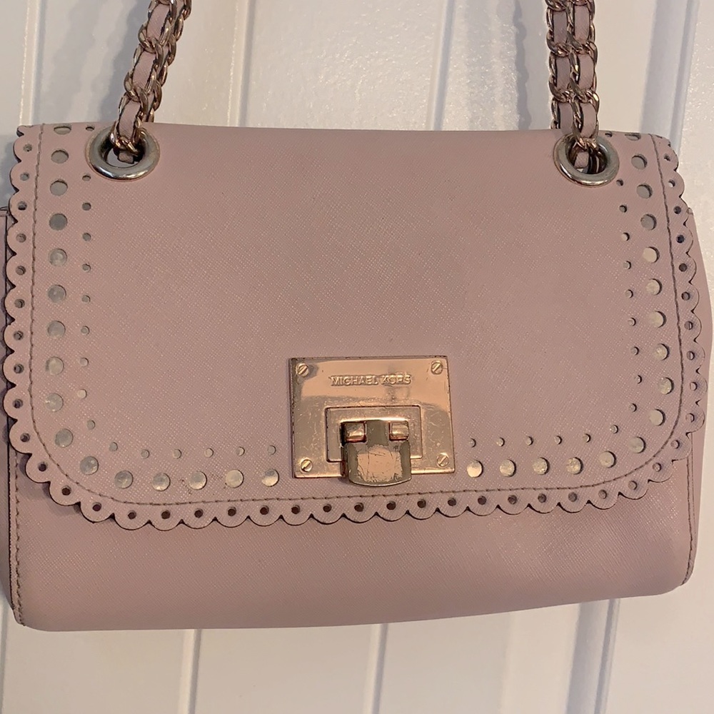 Mk purse gold rose